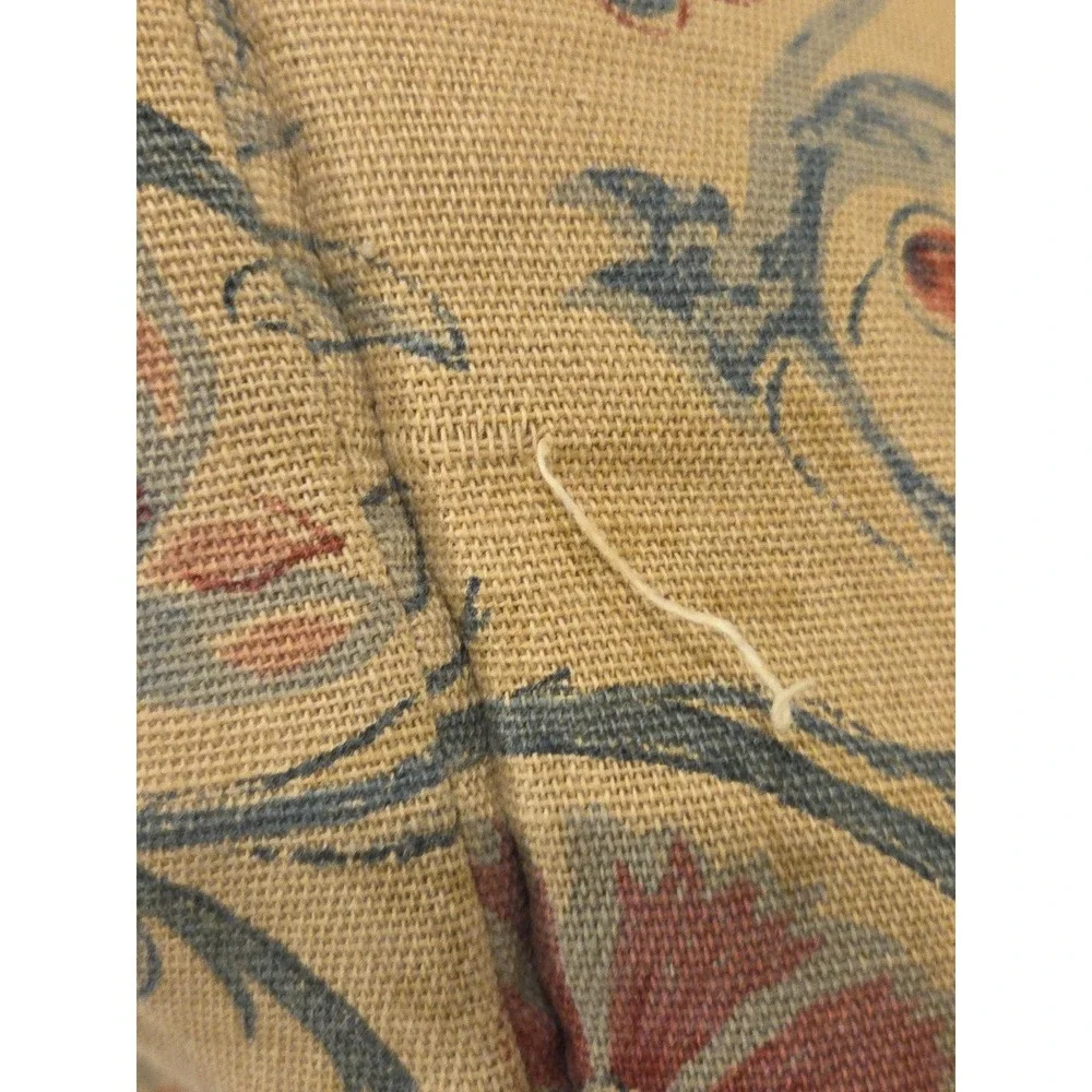 Vtg 90s Ralph Lauren Provence Full Queen Comforter Jacobean Floral Linen Blend‎